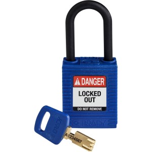 Kłódka Brady SafeKey nylonowa szekla 38mm niebieski, 1szt. (150366) KD 