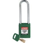Kłódka Brady SafeKey stalowa szekla 76mm zielony, 1szt. (150319) różne klucze 