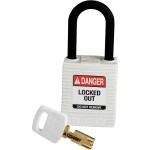 Kłódka Brady SafeKey nylonowa szekla 38mm biały , 1szt. (150365)  KD