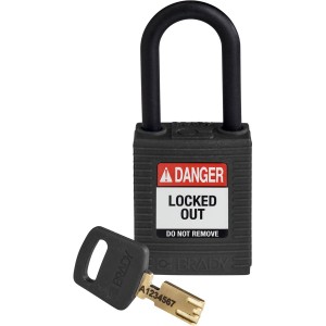 Kłódka Brady SafeKey nylonowa szekla 38mm czarny, 1szt. (150231) KD 