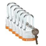 Laminowana kłódka stalowa Brady szekla 38,10mm (814100)