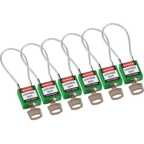 Kłódki z linką Brady 146131 zielony.jpg