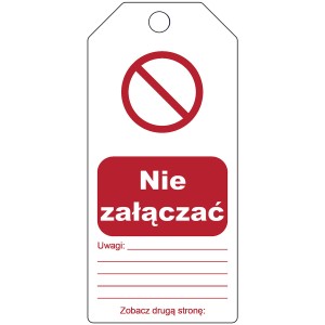 Zawieszki blokujące z możliwością wielokrotnego zapisu Brady , 5szt./opk. (307671)