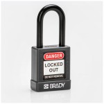 Kłódka zabezpieczająca Brady 38mm czarny, 6szt. (834469)