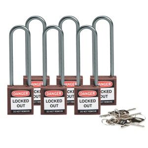 Kompaktowa kłódka bezpieczeństwa Brady 76mm aluminiowa szekla (814150)