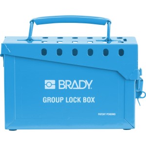 Skrzynka do blokad grupowych Brady niebieski (045190)